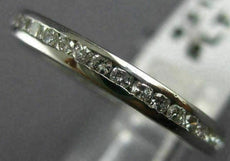 ESTATE .70CT ROUND DIAMOND PLATINUM 3D CLASSIC ETERNITY ANNIVERSARY RING #21686