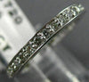 ESTATE .75CT DIAMOND 14KT WHITE GOLD 3D ETERNITY WEDDING ANNIVERSARY RING #21367