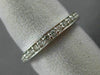 ESTATE .75CT DIAMOND 14KT WHITE GOLD 3D ETERNITY WEDDING ANNIVERSARY RING #21367