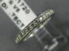 ESTATE .75CT DIAMOND 14KT WHITE GOLD 3D ETERNITY WEDDING ANNIVERSARY RING #21367