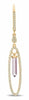 1.27CT DIAMOND & AAA PINK AMETHYST 14K ROSE GOLD OVAL LEVERBACK HANGING EARRINGS