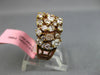 ESTATE WIDE 3.81CT PINK DIAMOND 18KT ROSE GOLD 3D MULTI SHAPE ANNIVERSARY RING