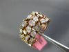 ESTATE WIDE 3.81CT PINK DIAMOND 18KT ROSE GOLD 3D MULTI SHAPE ANNIVERSARY RING