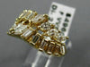 ANTIQUE WIDE 2.02CT DIAMOND 14K YELLOW GOLD 3D TWO ROW WAVE COCKTAIL RING #17494