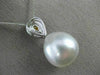 .77CT WHITE & FANCY YELLOW DIAMOND & AAA PEARL DIAMOND 18K WHITE GOLD PENDANT