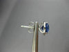 ESTATE 2.80CT DIAMOND & AAA SAPPHIRE 14KT WHITE GOLD 3D ROUND HALO STUD EARRINGS