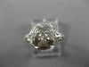 ANTIQUE WIDE .15CT OLD MINE DIAMOND 18KT WHITE GOLD SQUARE ENGAGEMENT RING 26037