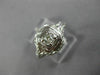 ANTIQUE WIDE .15CT OLD MINE DIAMOND 18KT WHITE GOLD SQUARE ENGAGEMENT RING 26037