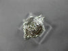 ANTIQUE WIDE .15CT OLD MINE DIAMOND 18KT WHITE GOLD SQUARE ENGAGEMENT RING 26037