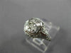 ANTIQUE WIDE .15CT OLD MINE DIAMOND 18KT WHITE GOLD SQUARE ENGAGEMENT RING 26037