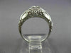 ANTIQUE WIDE .15CT OLD MINE DIAMOND 18KT WHITE GOLD SQUARE ENGAGEMENT RING 26037