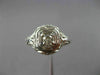 ANTIQUE WIDE .15CT OLD MINE DIAMOND 18KT WHITE GOLD SQUARE ENGAGEMENT RING 26037