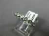 ESTATE .11CT DIAMOND 14K WHITE GOLD ETOILE BEZEL SEMI ETERNITY ANNIVERSARY RING