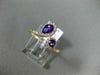 .68CT DIAMOND & AAA ROUND & PEAR SHAPE AMETHYST 14KT ROSE GOLD CRISS CROSS RING
