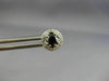 ESTATE .98CT WHITE & BLACK DIAMOND 18KT WHITE GOLD 3D HALO ROUND STUD EARRINGS