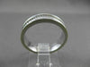 ESTATE 14KT WHITE GOLD SOLID ROPE & SHINY DESIGN MEN'S WEDDING RING 5mm #23146