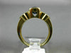 1.80CT DIAMOND & AAA OVAL SAPPHIRE 14K YELLOW GOLD 3D SEMI BEZEL ENGAGEMENT RING