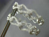 ESTATE LARGE 2.37CT DIAMOND 18KT WHITE GOLD DOUBLE SIDED LOVE KNOT HOOP EARRINGS