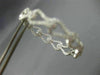 ESTATE LARGE 2.37CT DIAMOND 18KT WHITE GOLD DOUBLE SIDED LOVE KNOT HOOP EARRINGS