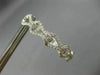 ESTATE LARGE 2.37CT DIAMOND 18KT WHITE GOLD DOUBLE SIDED LOVE KNOT HOOP EARRINGS