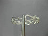 ESTATE LARGE 2.37CT DIAMOND 18KT WHITE GOLD DOUBLE SIDED LOVE KNOT HOOP EARRINGS