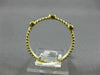 ESTATE .11CT DIAMOND 14K YELLOW GOLD ROPE 3 STONE BEZEL WEDDING ANNIVERSARY RING