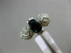 ANTIQUE 1.50CT DIAMOND & AAA OVAL SAPPHIRE 14KT WHITE GOLD HEART ENGAGEMENT RING