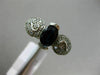 ANTIQUE 1.50CT DIAMOND & AAA OVAL SAPPHIRE 14KT WHITE GOLD HEART ENGAGEMENT RING
