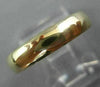 ESTATE 14KT YELLOW GOLD 3D CLASSIC PLAIN WEDDING ANNIVERSARY 4MM RING BAND