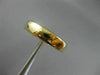 ESTATE 14KT YELLOW GOLD 3D CLASSIC PLAIN WEDDING ANNIVERSARY 4MM RING BAND