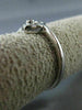 ESTATE .02CT DIAMOND 18KT WHITE GOLD 3D CLASSIC SOLITAIRE LOVE HEART RING #16385
