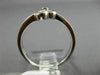 ESTATE .02CT DIAMOND 18KT WHITE GOLD 3D CLASSIC SOLITAIRE LOVE HEART RING #16385