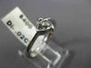 ESTATE .02CT DIAMOND 18KT WHITE GOLD 3D CLASSIC SOLITAIRE LOVE HEART RING #16385