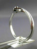 ESTATE .02CT DIAMOND 18KT WHITE GOLD 3D CLASSIC SOLITAIRE LOVE HEART RING #16385