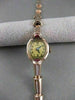 ANTIQUE MOON OLD MINE RUBY 14K PINK ROSE GOLD HELBROS WATCH #20592