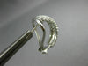 WIDE 1.0CT DIAMOND 14KT WHITE GOLD 3D MULTI ROW SEMI HOOP CLIP ON EARRINGS 26652