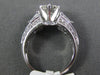 ESTATE LARGE GIA 2.27CT DIAMOND PLATINUM 3D THREE STONE ENGAGEMENT RING #25772
