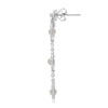 ESTATE .60CT DIAMOND & AAA SOUTH SEA PEARL 14KT GOLD TEAR DROP HANGING EARRINGS