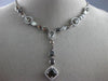 ESTATE LARGE GIA 15.17CT WHITE & CHOCOLATE FANCY DIAMOND 18K WHITE GOLD NECKLACE