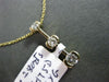 ESTATE .28CT ROUND DIAMOND 14K YELLOW GOLD GRADUATING SEMI BEZEL JOURNEY PENDANT