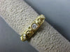 ESTATE .16CT DIAMOND 14KT YELLOW GOLD 3D FILIGREE MILGRAIN SEMI ETERNITY RING