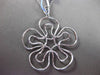 ESTATE MASSIVE 1.64CT WHITE & BLACK DIAMOND 18KT WHITE GOLD 3D FLOWER PENDANT