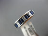 ESTATE 1.18CT DIAMOND & AAA SAPPHIRE 18KT WHITE GOLD CHANNEL ANNIVERSARY RING