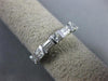 ESTATE .80CT ROUND & BAGUETTE DIAMOND 14K WHITE GOLD 3D ANNIVERSARY RING #18913
