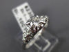 ANTIQUE .50CT OLD MINE DIAMOND 14KT WHITE GOLD FISHTAIL ENGAGEMENT RING #23339
