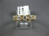 ESTATE .80CT DIAMOND 14KT YELLOW GOLD 3D 5 STONE PRONG ANNIVERSARY RING #5430