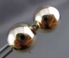 ESTATE LARGE 14KT YELLOW GOLD 3 DIMENSIONAL CIRCULAR SCREW BACK EARRINGS #23756