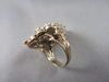 ANTIQUE LARGE FILIGREE AUSTRALIAN OPAL 1.30CTW 14KT YELLOW GOLD FLORAL RING !!!
