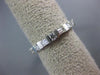 ESTATE 1.22CT DIAMOND 14K WHITE GOLD 3D ETERNITY WEDDING ANNIVERSARY RING #18621