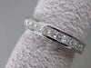 ESTATE 2.16CTW PRINCESS DIAMOND ETERNITY 14K WHITE GOLD WEDDING RING F VVS #2103